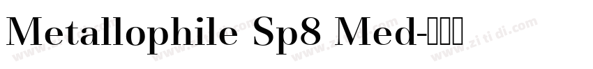 Metallophile Sp8 Med字体转换